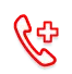 icone telephone avec croix