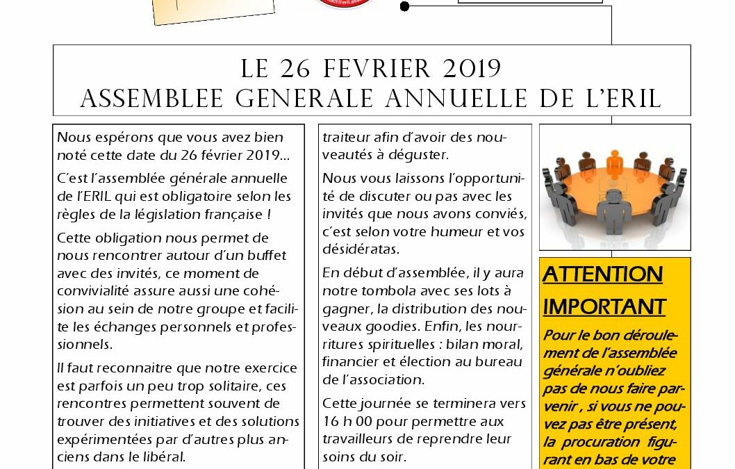 ERIL INFORMATIONS FEVRIER 2019