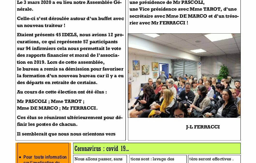 ERIL INFORMATIONS MARS 2020